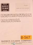 Barber Colman-Barber-Colman No. 6-10 Gear Hobbing Parts List Manual-6-10-03